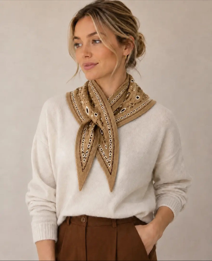 Camel Triangular Scarf