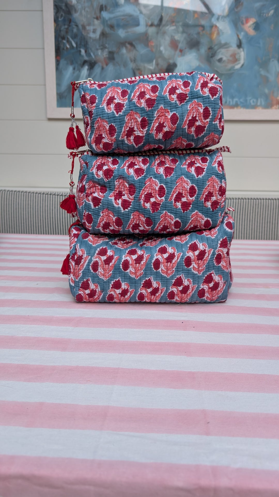 Ruby Cosmetic Bag- Set of 3