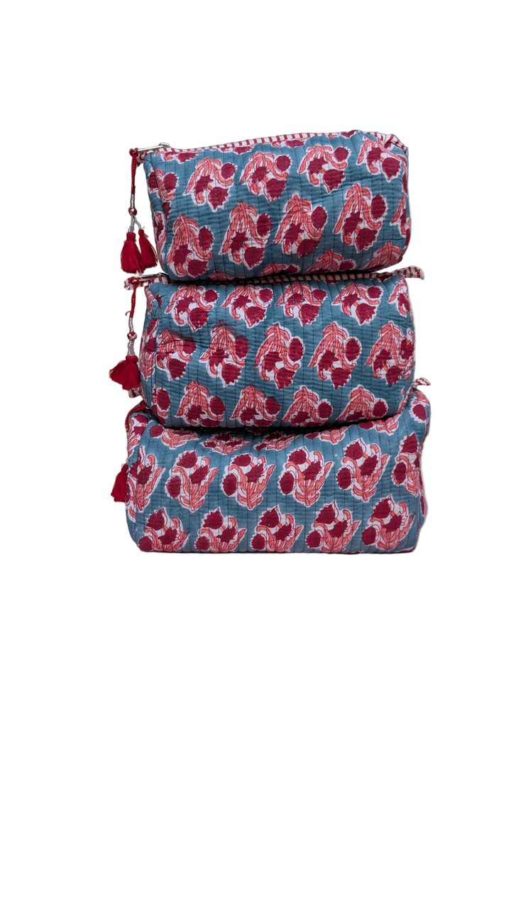 Ruby Cosmetic Bag- Set of 3