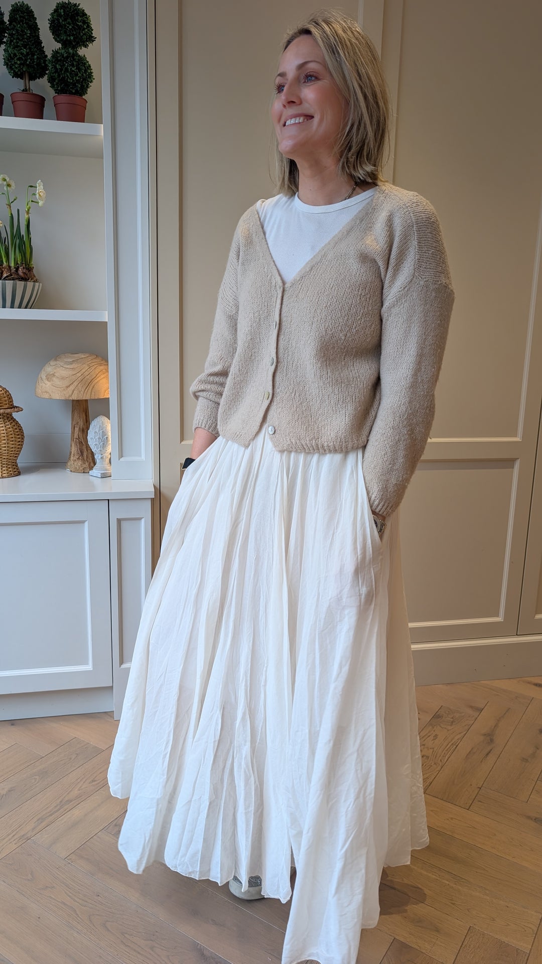 Maxi skirt Ecru
