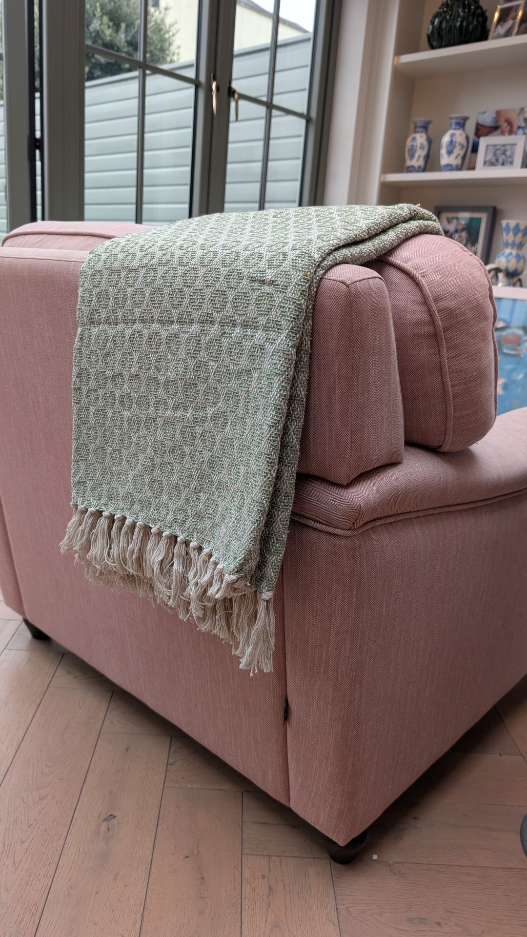 Aix Sage cotton throw