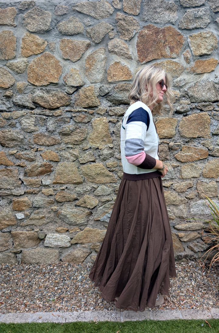 Multicolored peace cardigan-Shirts & Tops-LNH Edit