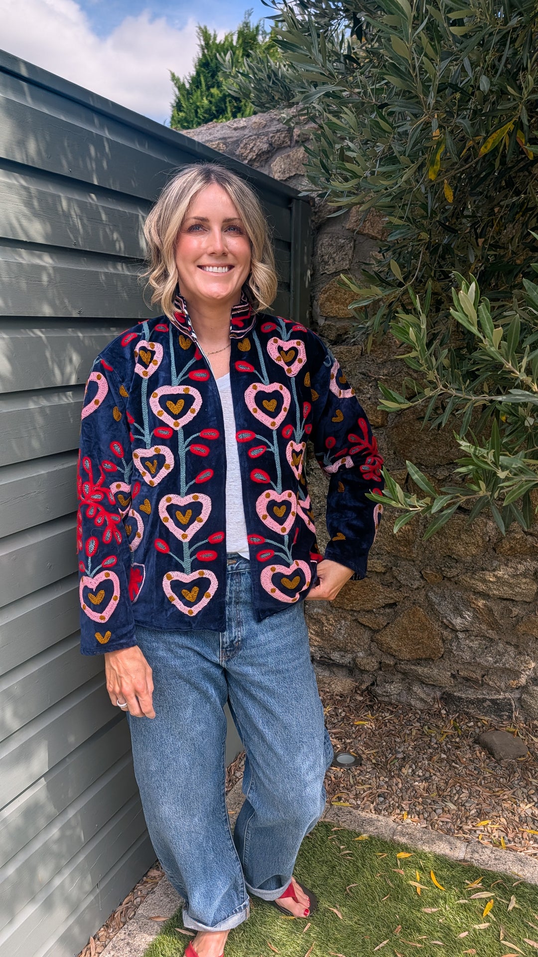 Embroidered Velvet Suzani Jacket | No. 071