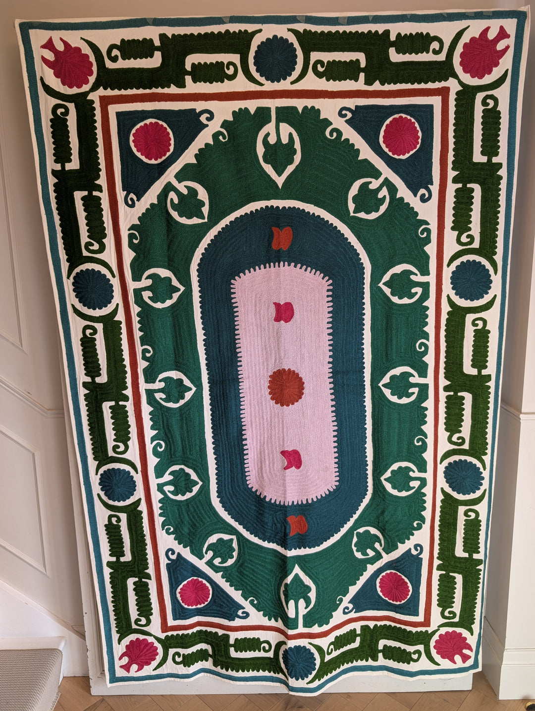 Suzani 020, Bold Greens