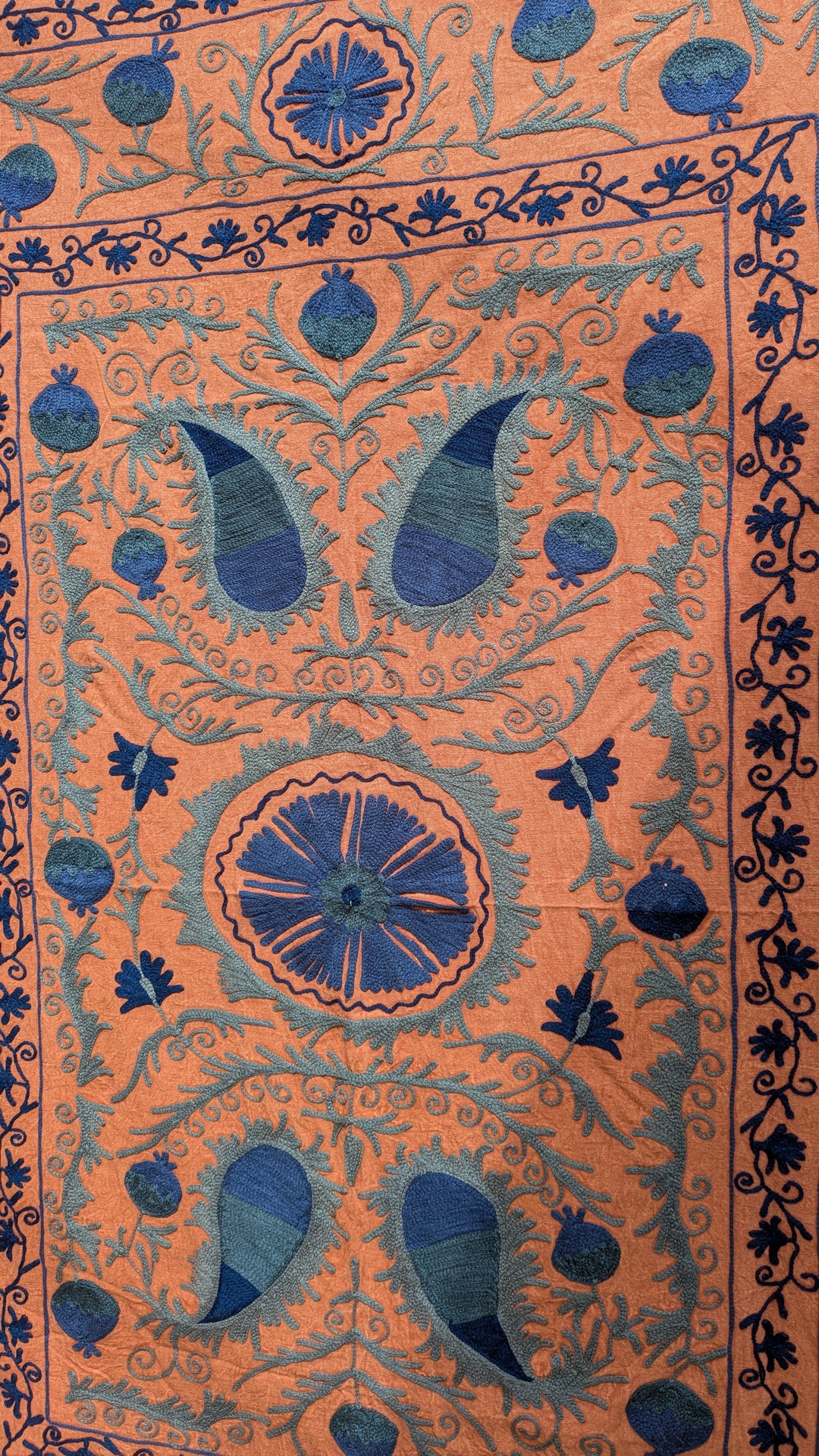 Suzani 065, Orange Glow