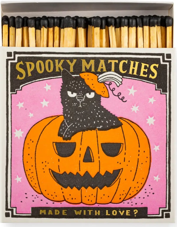 Spooky Pumpkin | Square - Safety Matches-Matches-LNH Edit