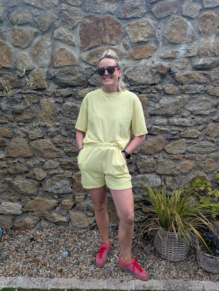 Yellow Towelling Set