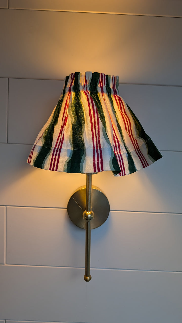 Small Candy Cane Lampshade Cover