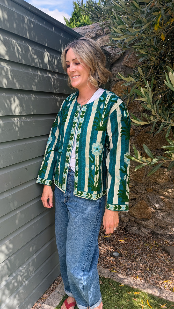 Embroidered Velvet Suzani Jacket | No. 068