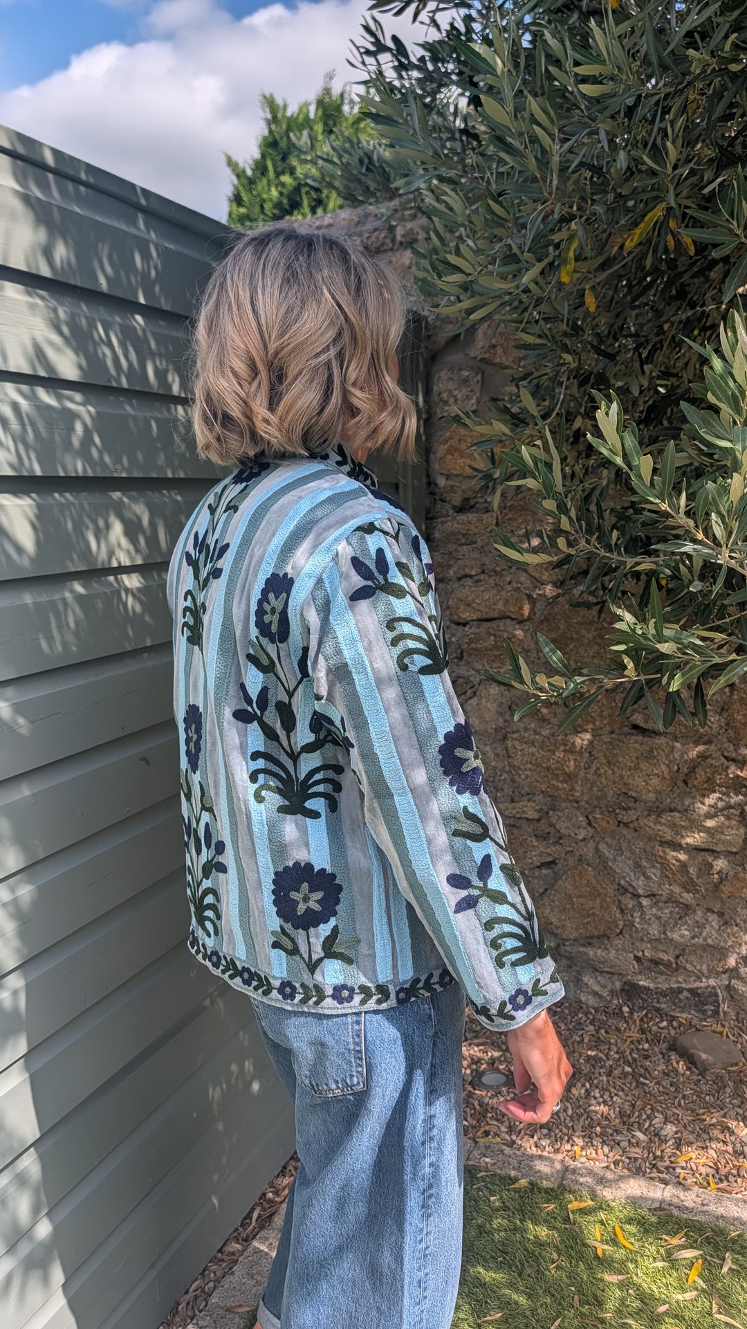 Embroidered Velvet Suzani Jacket | No. 077-Jackets &amp; Coats-LNH Edit