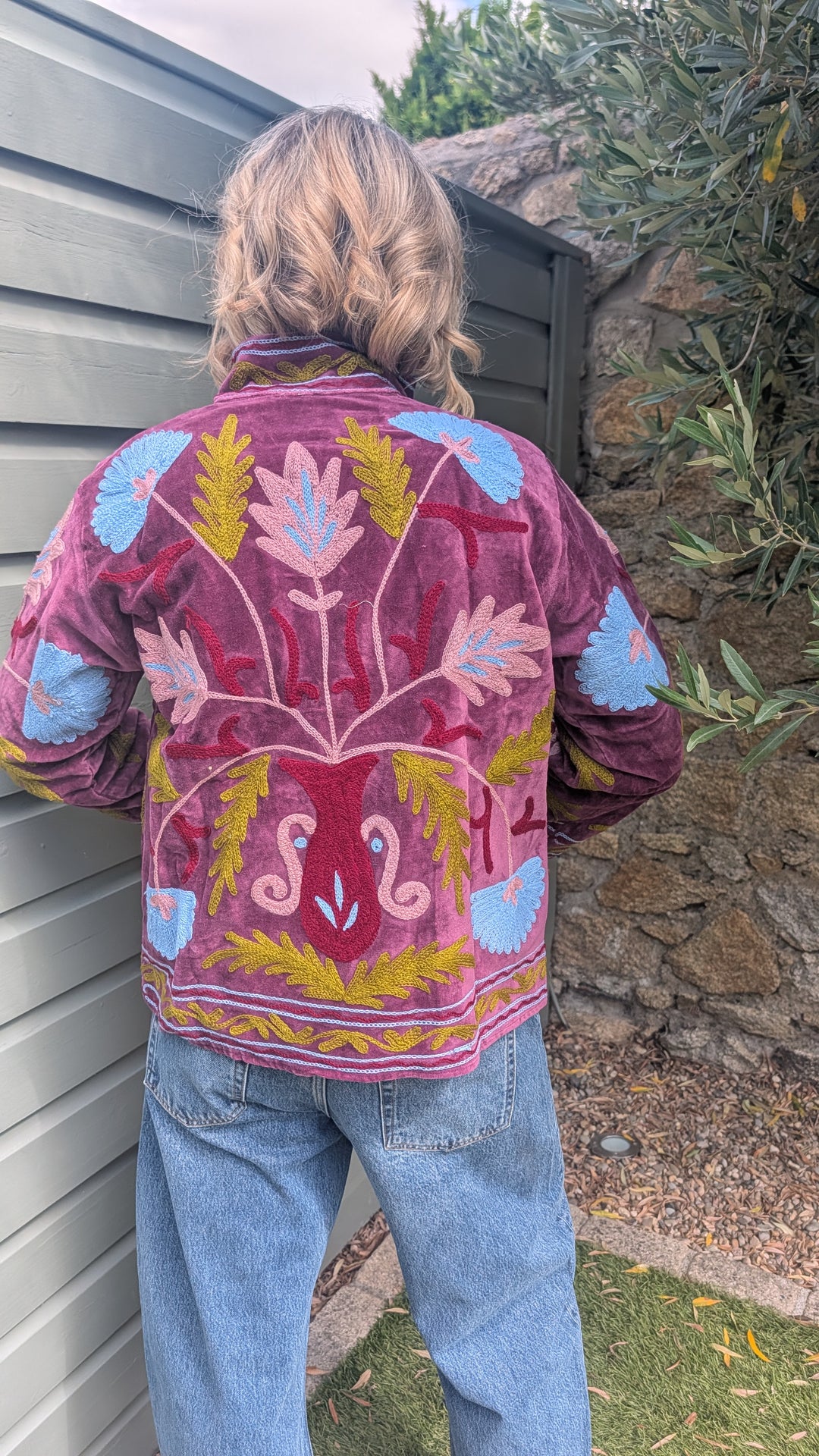 Embroidered Velvet Suzani Jacket | No. 074