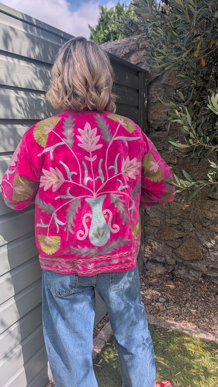 Embroidered Velvet Suzani Jacket | No. 072
