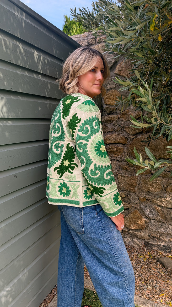 Embroidered Velvet Suzani Jacket | No. 062