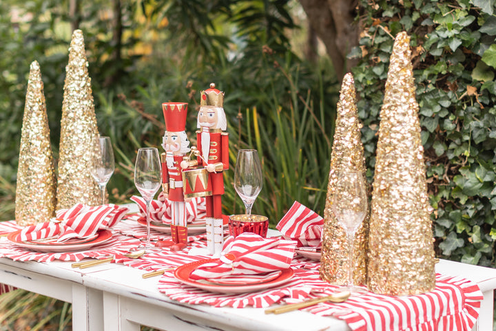 Gold Sequin Cone Tree – 2 Sizes, Sold Individually