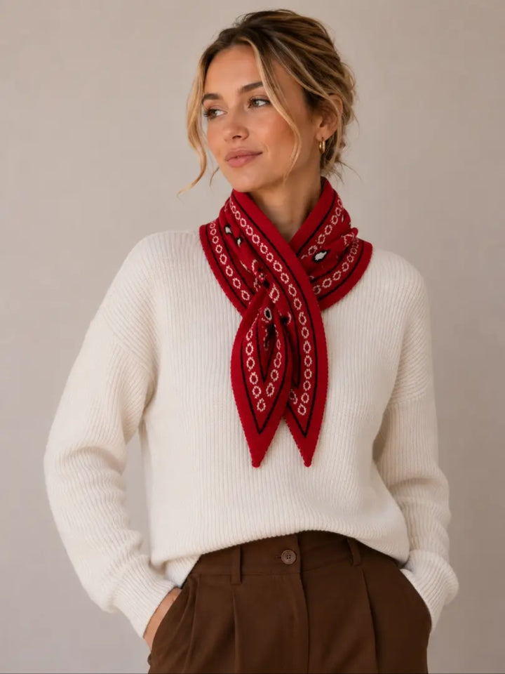 Red Triangular Scarf