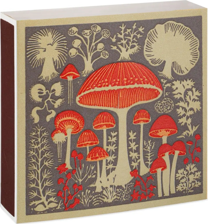 Mushrooms By Real, Fun, Wow!| Square - Safety Matches-Matches-LNH Edit