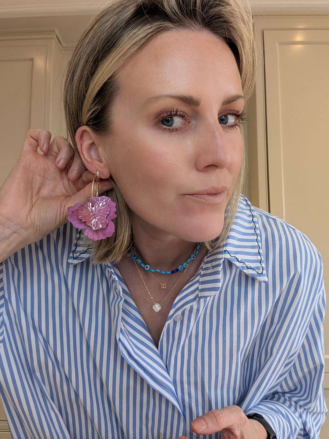 Pink Petal Earrings