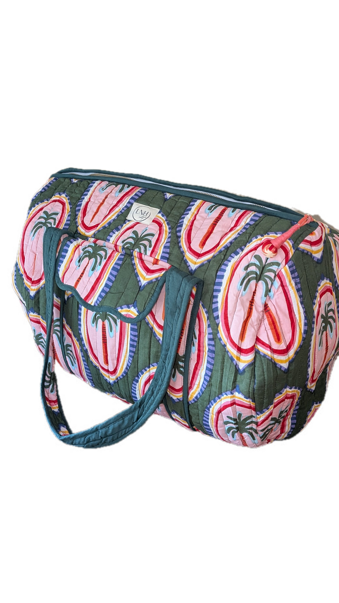 Palm Green Large Duffle Bag