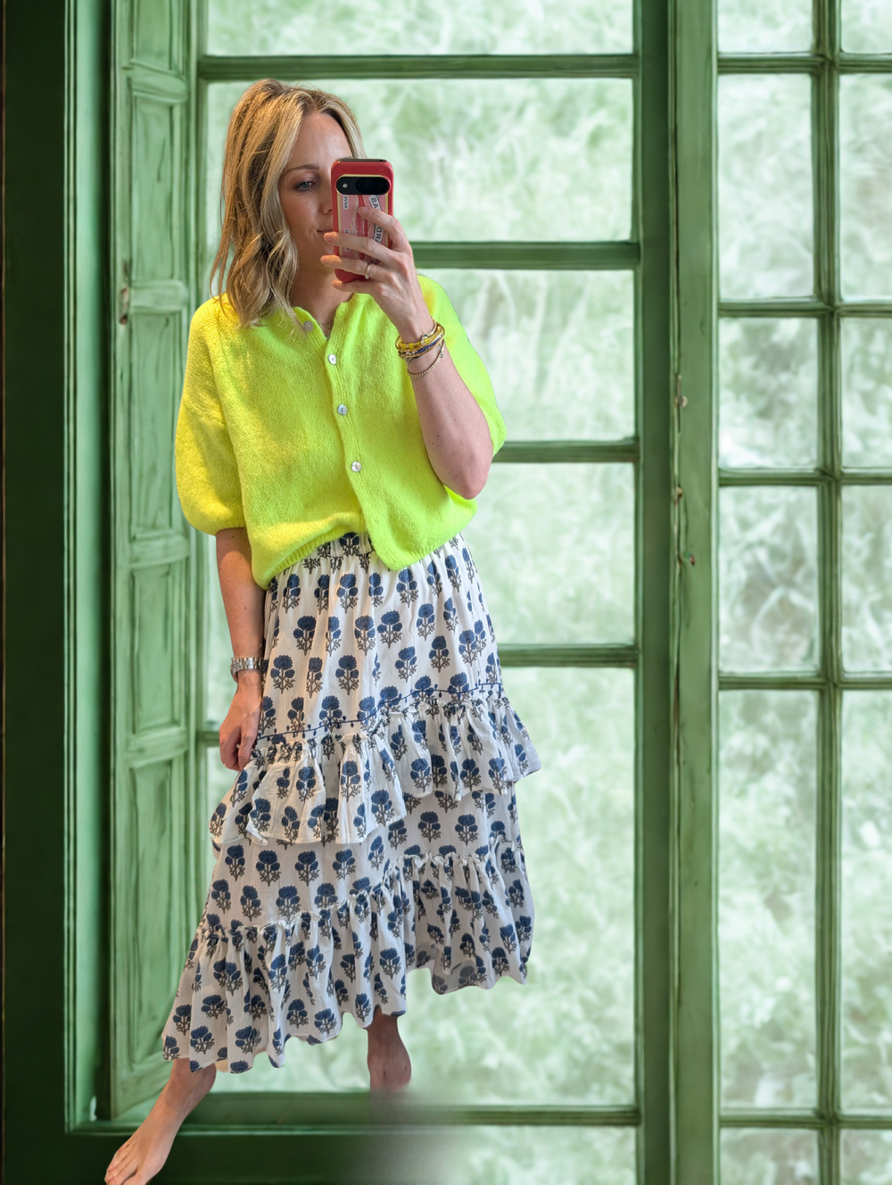 Neon Short Sleeve Mohair Cardi--LNH Edit