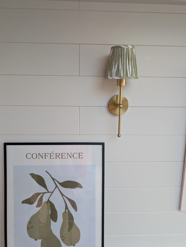 Green Ikat Pleated Lampshade-Lampshades-LNH Edit