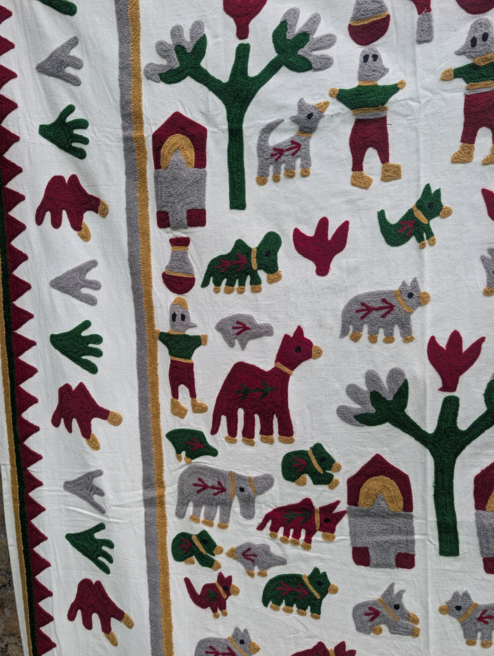 Suzani 026, Neon Camel-throw-LNH Edit