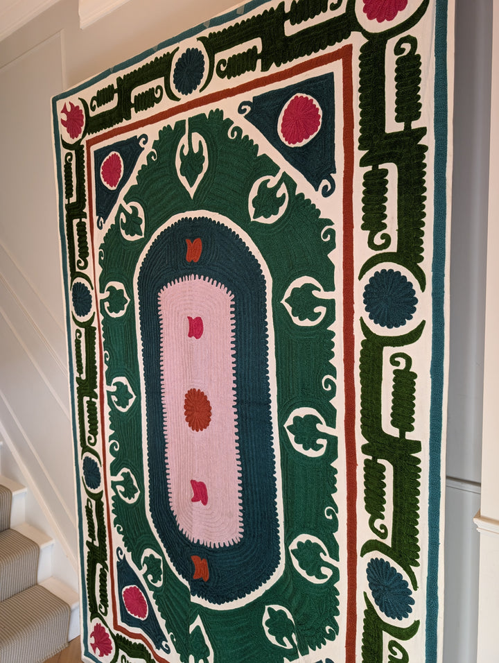 Suzani 020, Bold Greens