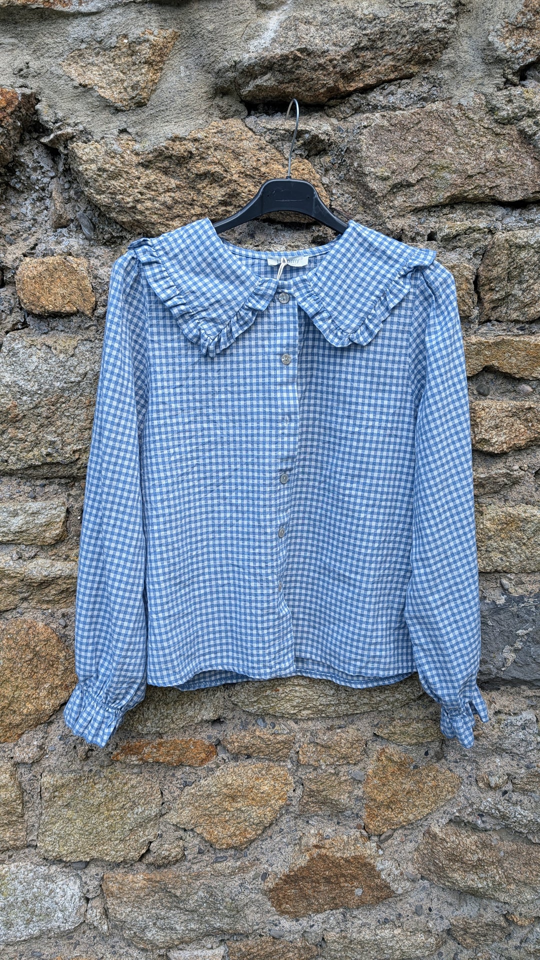 Blue gingham Blouse-Shirts & Tops-LNH Edit