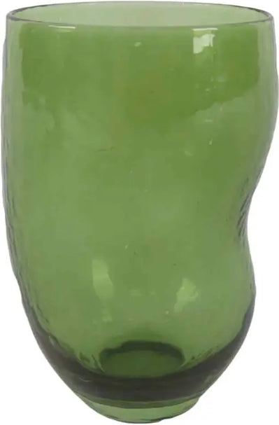 Moss Green Glass Tumbler , Set of 6