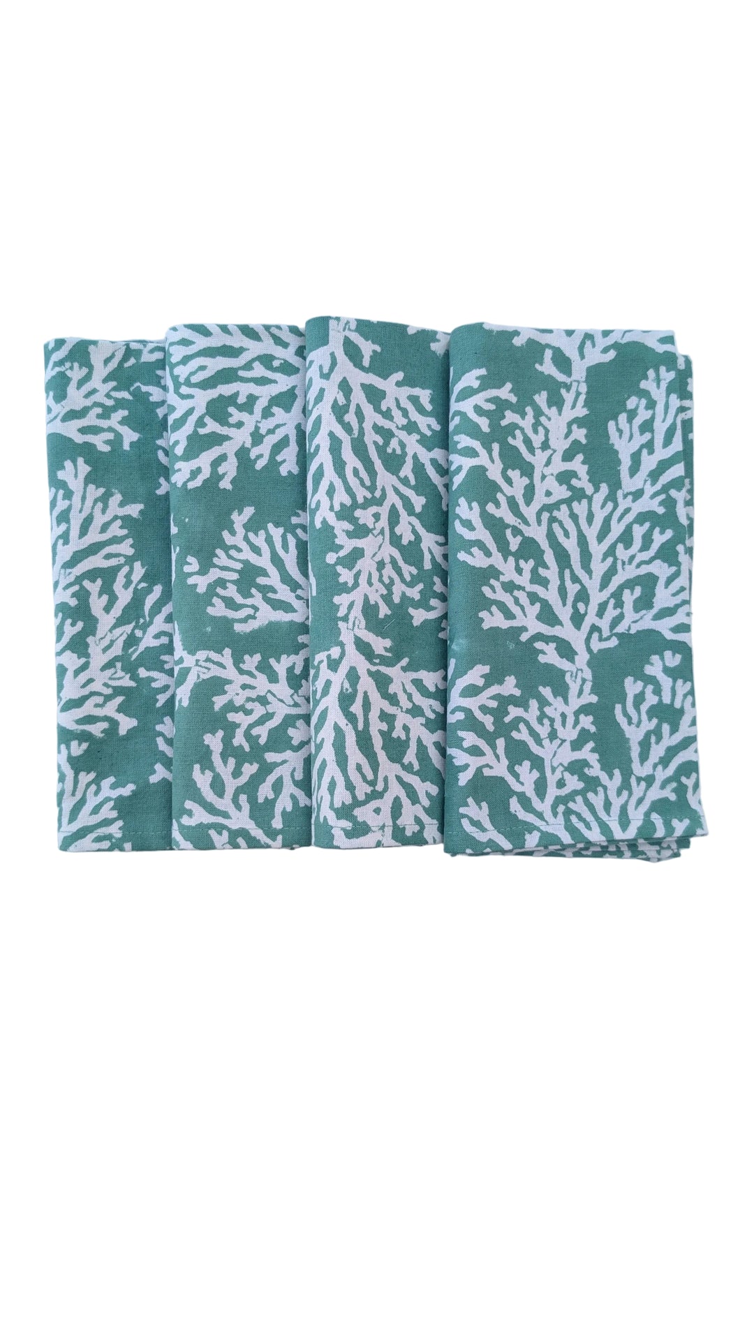 Coral Green Napkin, Set of 4