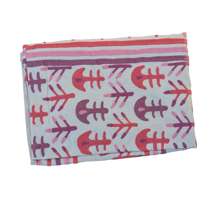 Suzani 058, Petal Pink-throw-LNH Edit