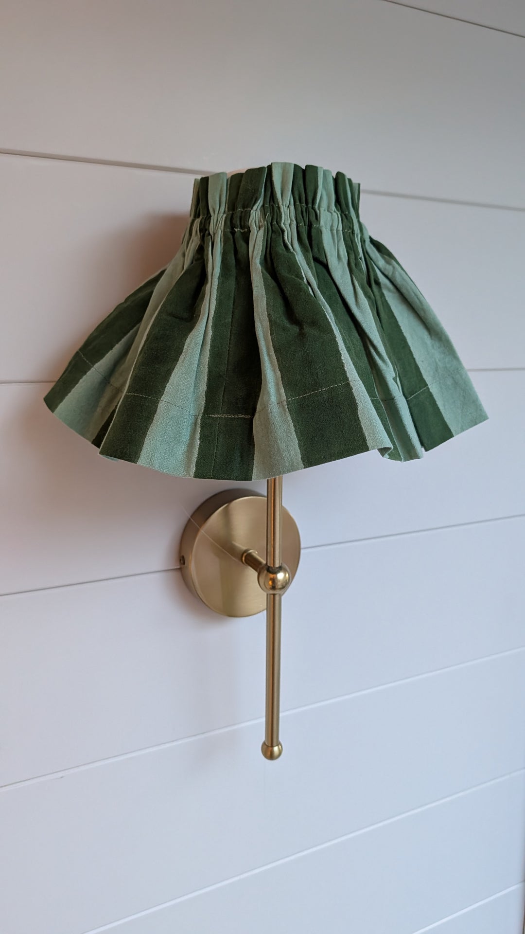 Small stripe green Lampshade Cover-Lampshades-LNH Edit