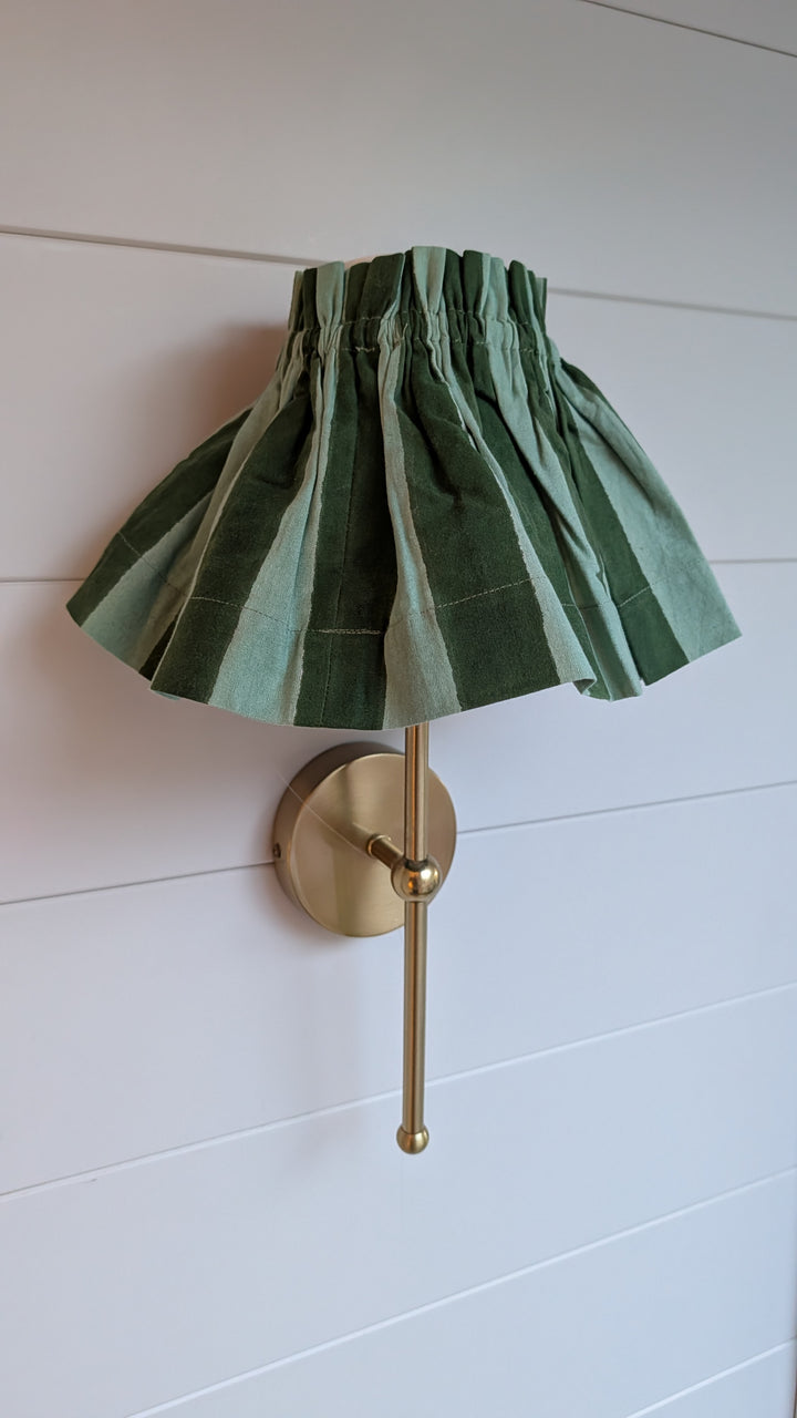 Small stripe green Lampshade Cover-Lampshades-LNH Edit