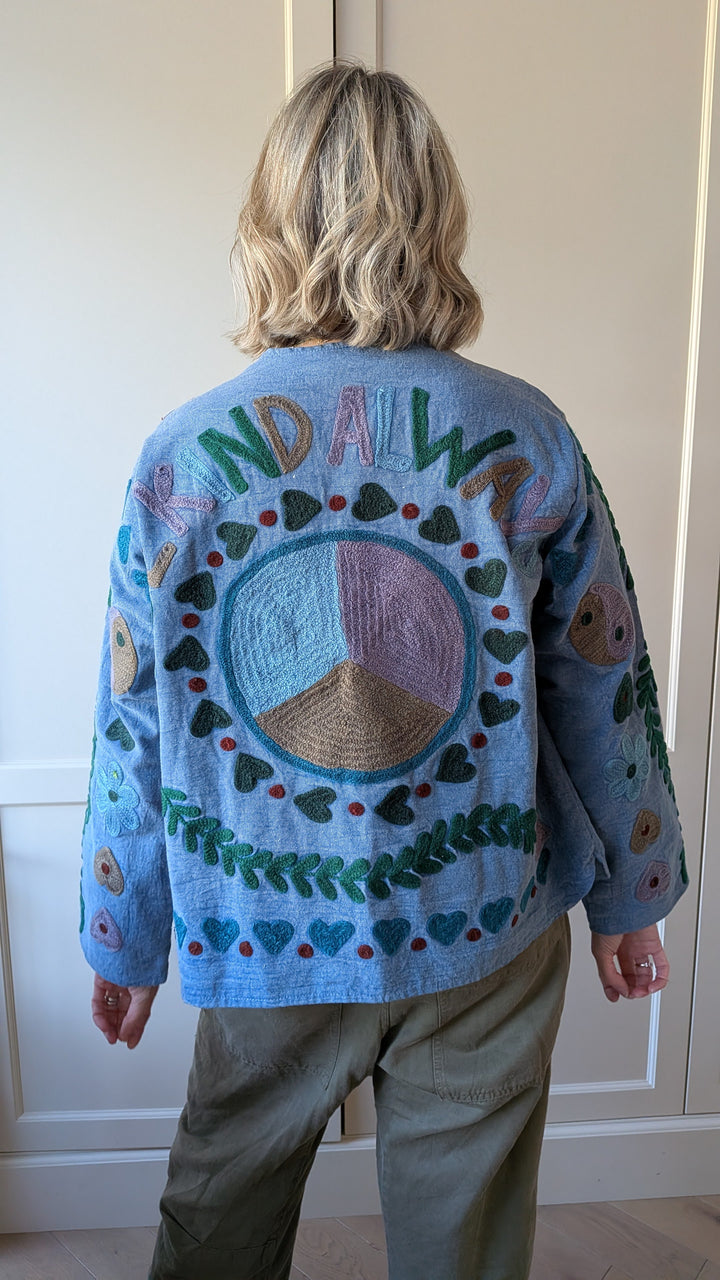 Be Kind Embroidered Jacket