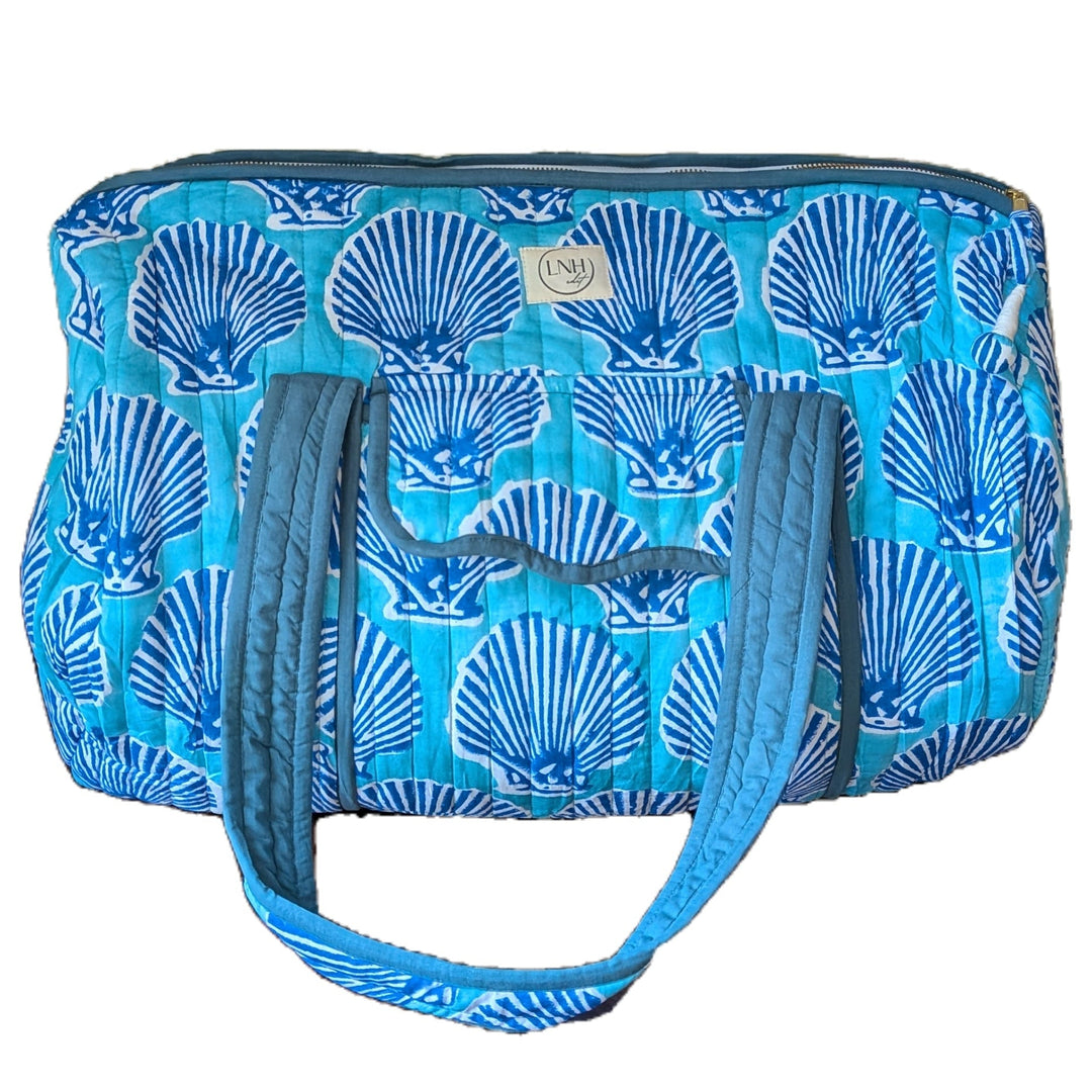 Blue Shell Large Duffle Bag