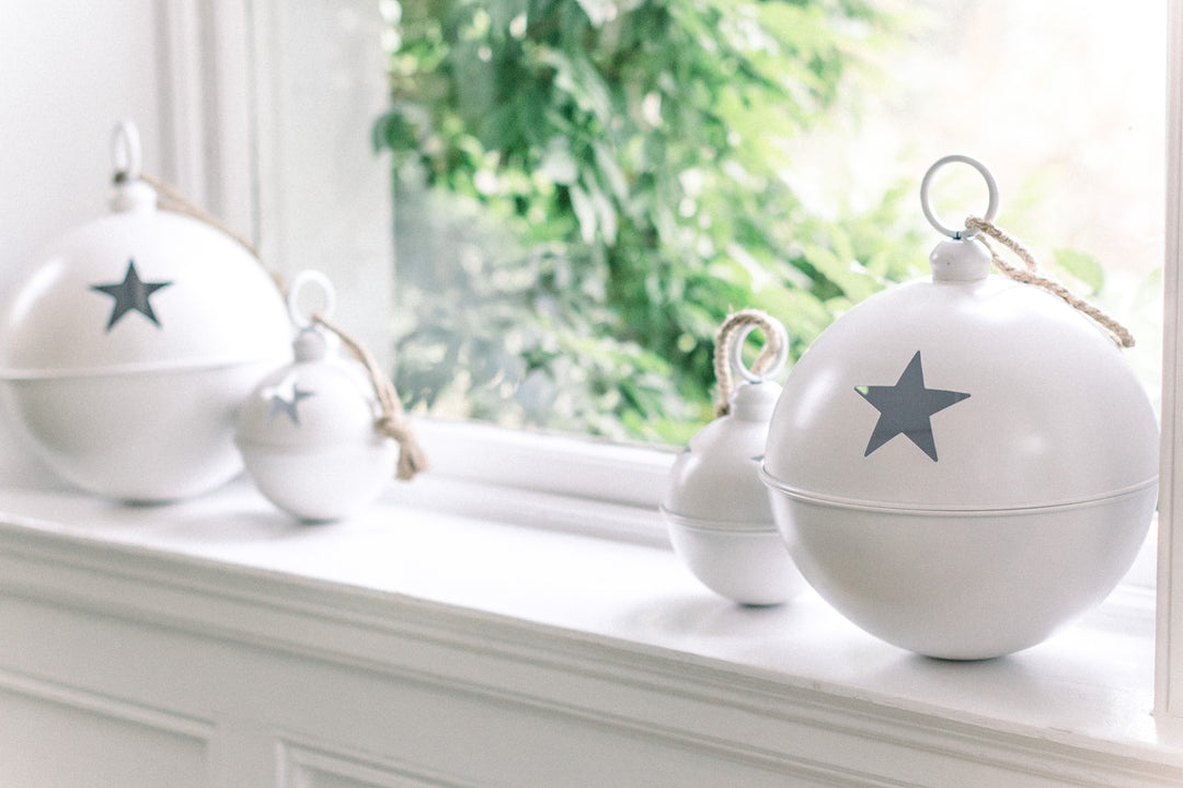 White Iron Star Bauble