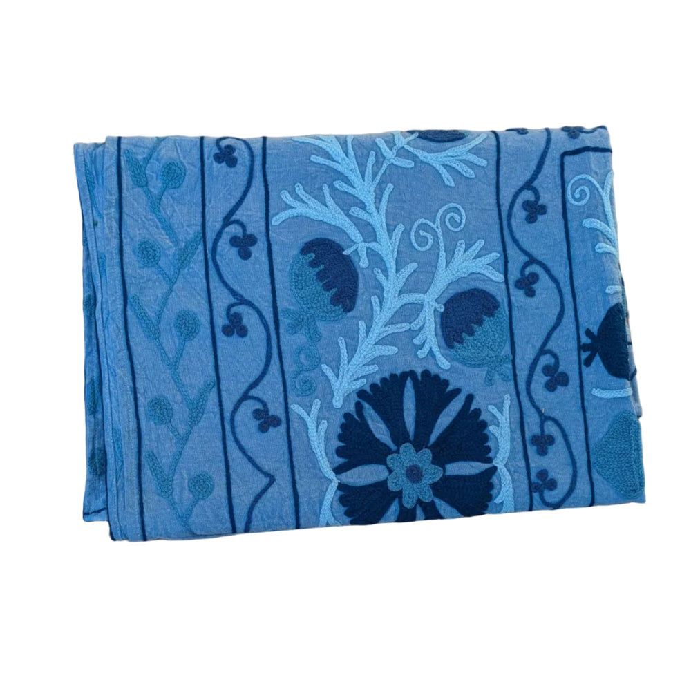 Suzani 053, Sea Glass-throw-LNH Edit