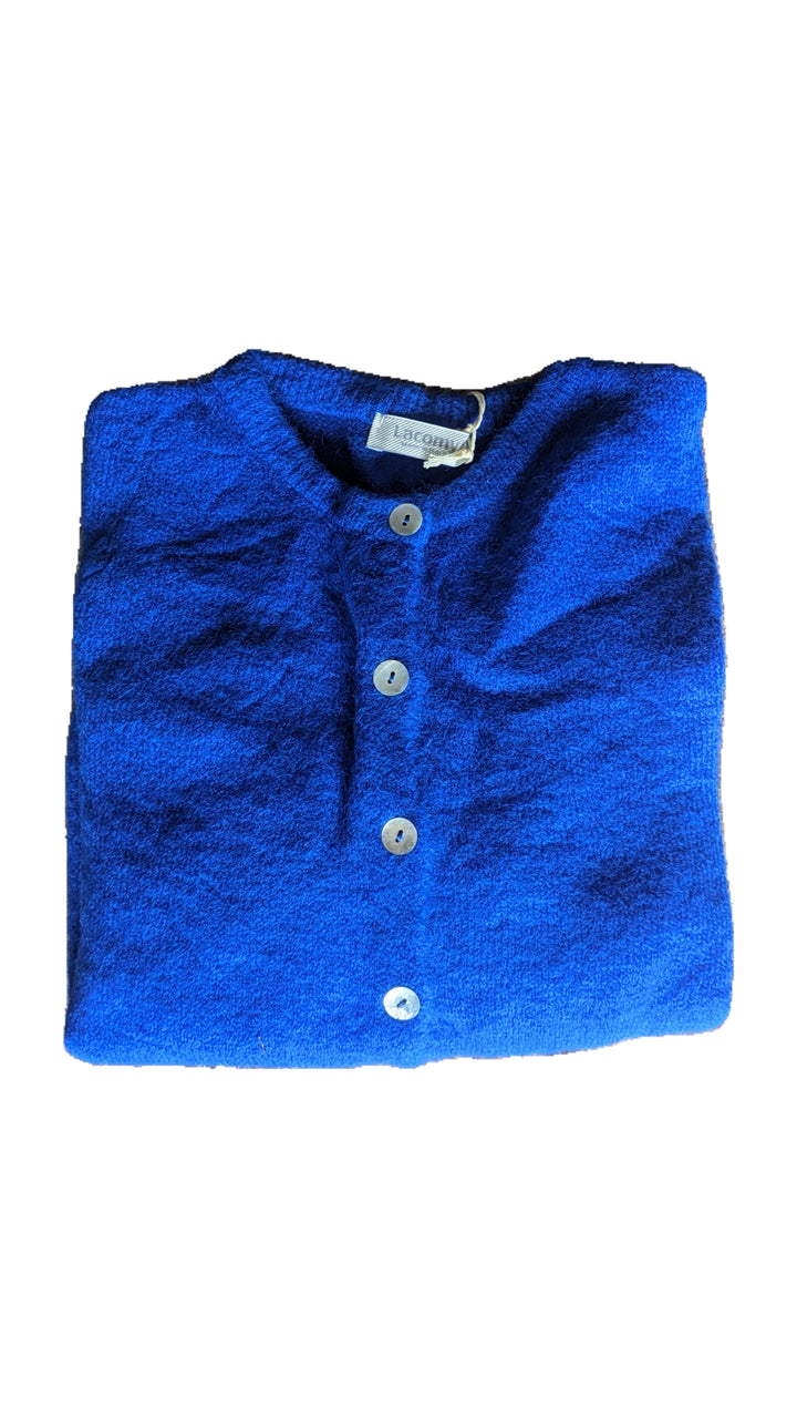 Round neck Alpaca Knitted Cardigan (pink on pre order)