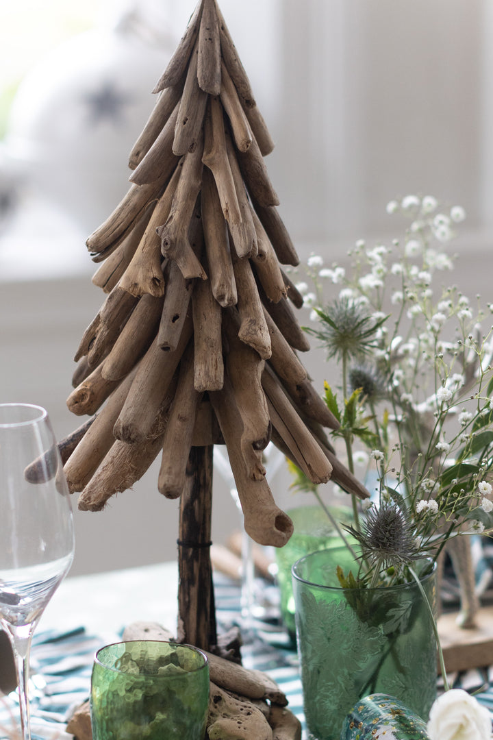 Wooden Christmas Tree on Base – Natural