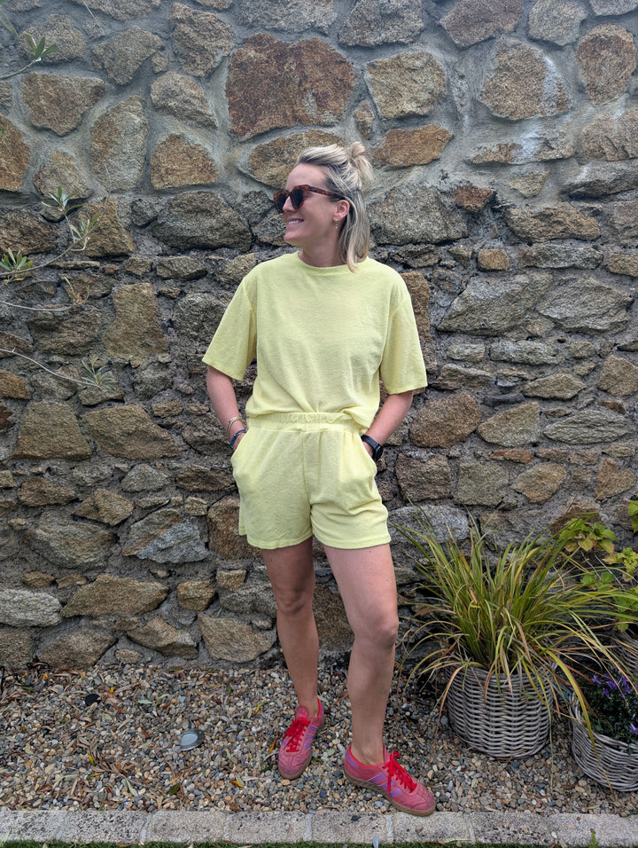 Yellow Towelling Set