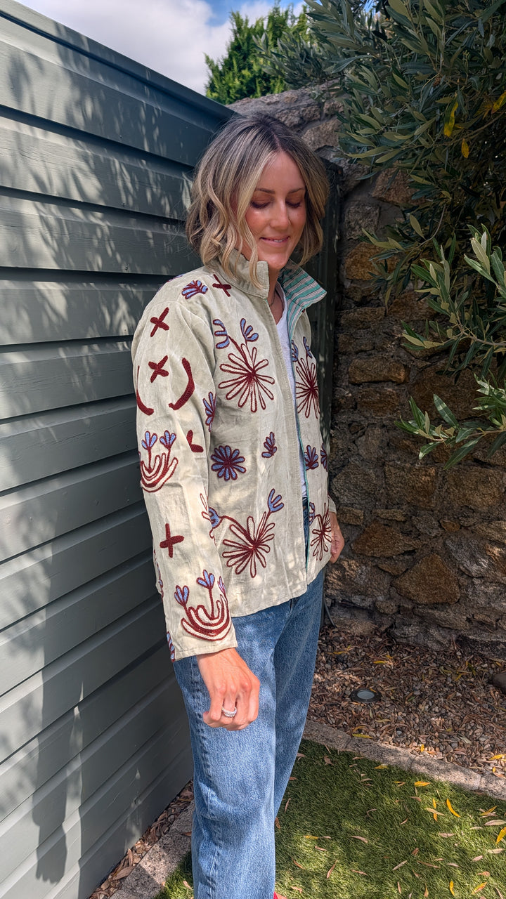 Embroidered Velvet Suzani Jacket | No. 073