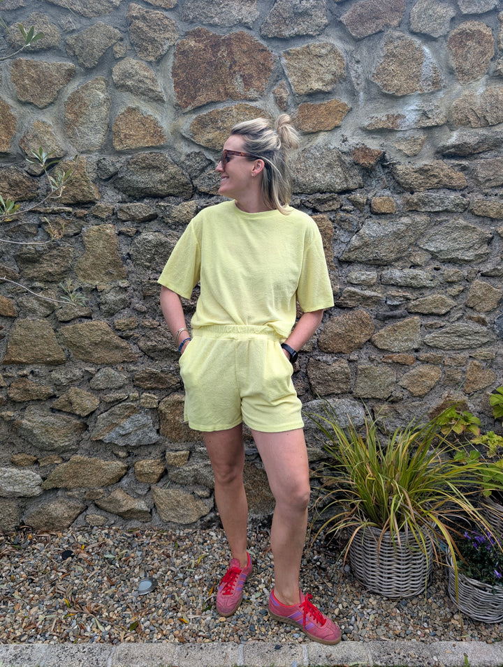Yellow Towelling Set