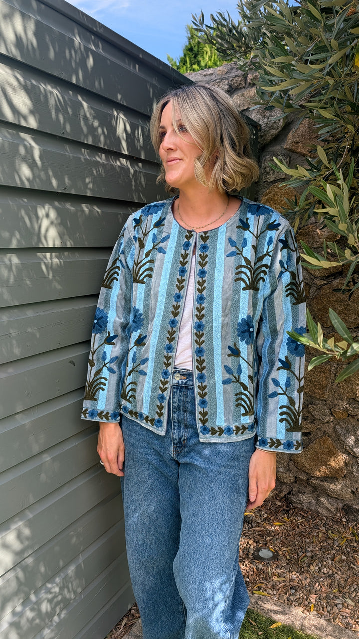 Embroidered Velvet Suzani Jacket | No. 063