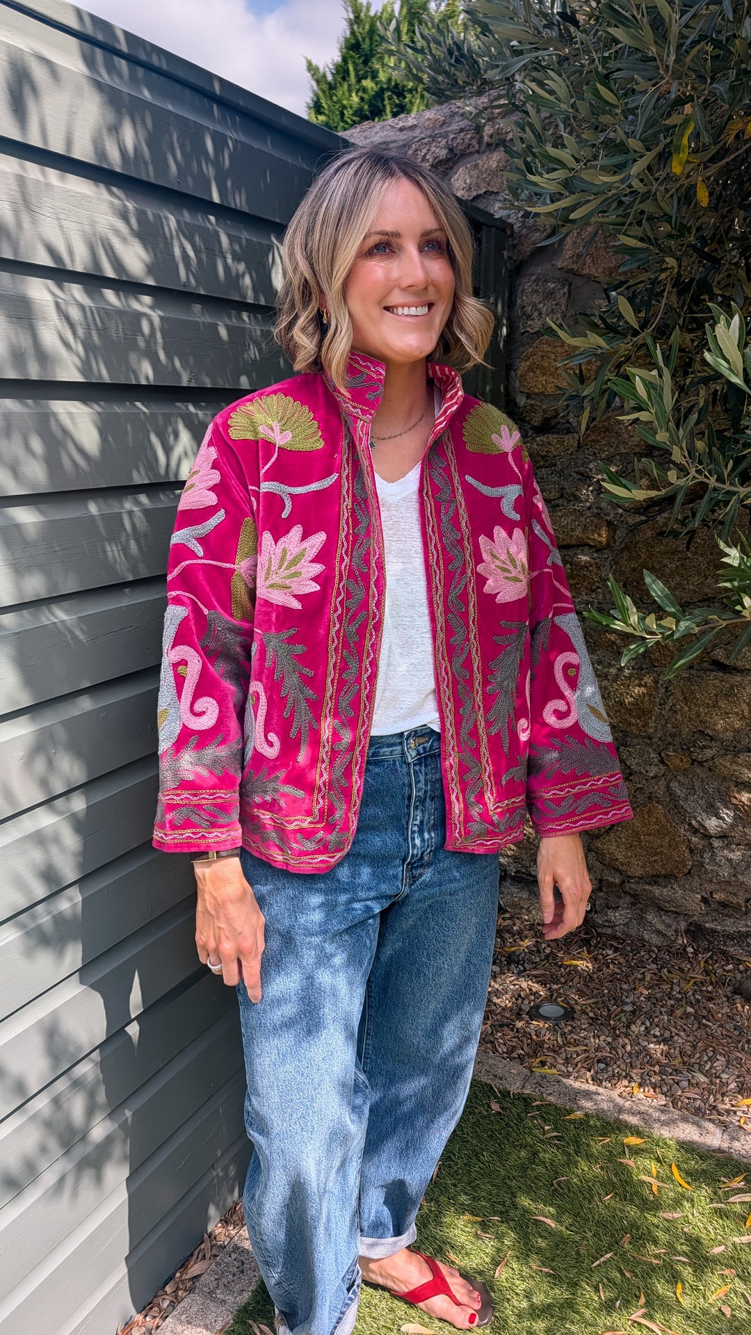Embroidered Velvet Suzani Jacket | No. 072