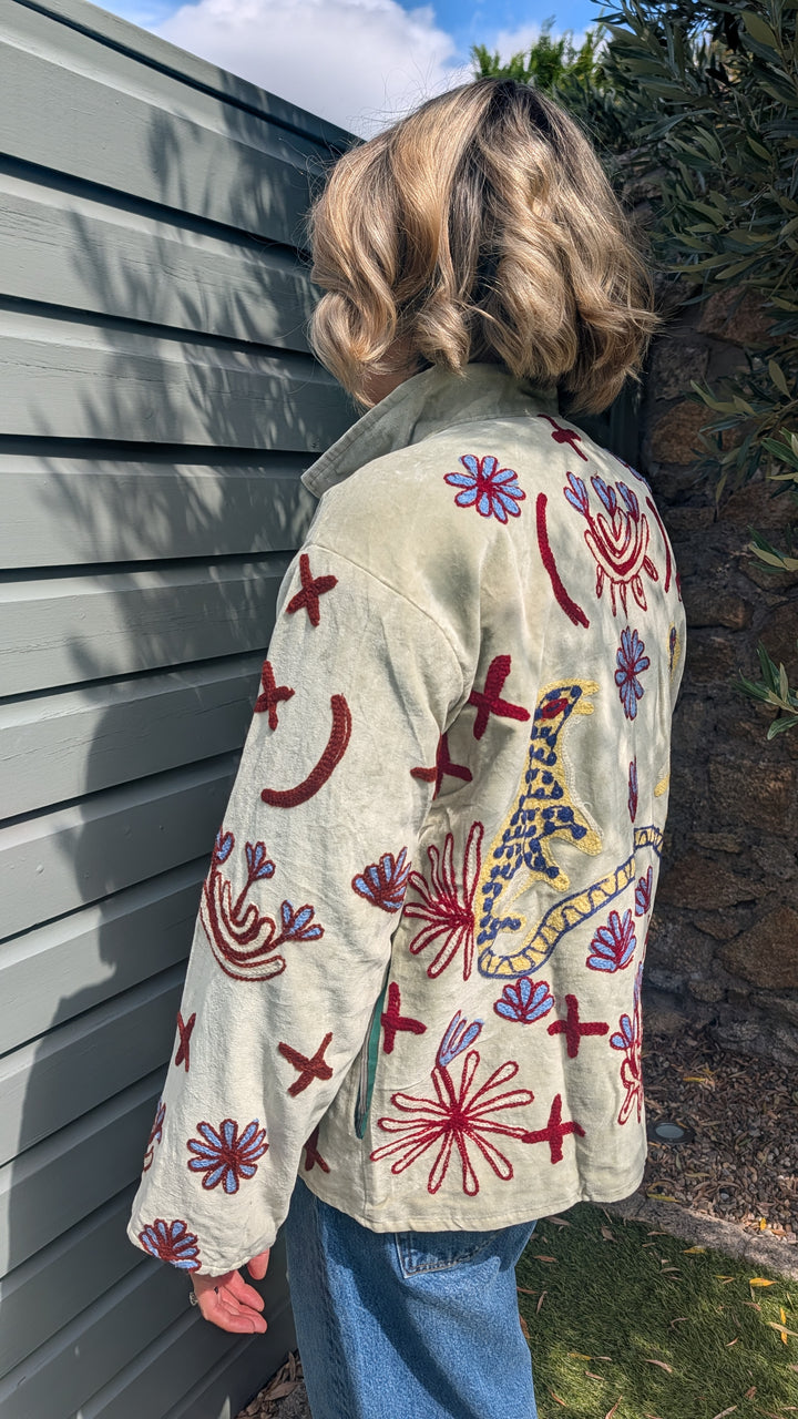 Embroidered Velvet Suzani Jacket | No. 073