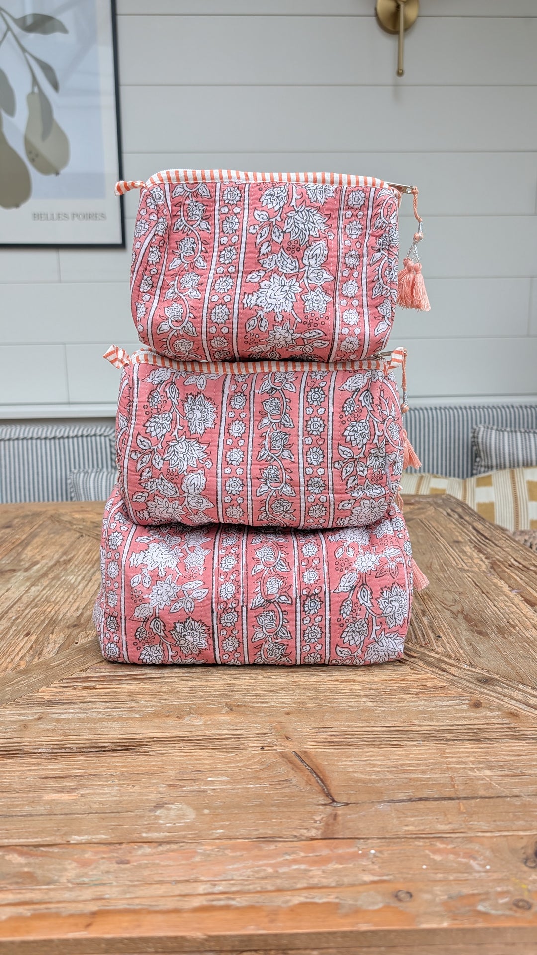 Polly Cosmetic Bag- Set of 3