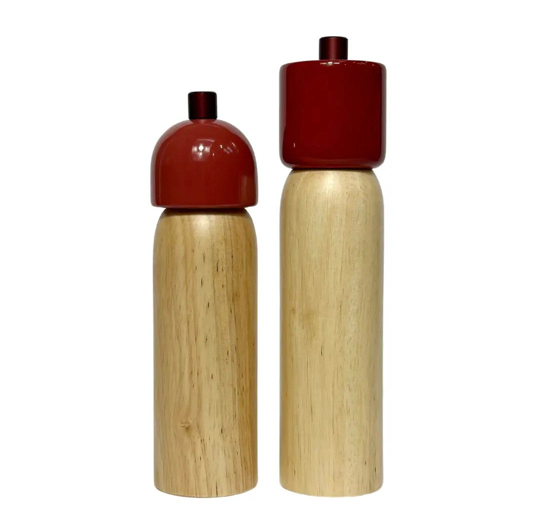 Salt/Pepper Grinder Red and Red (Medium)--LNH Edit