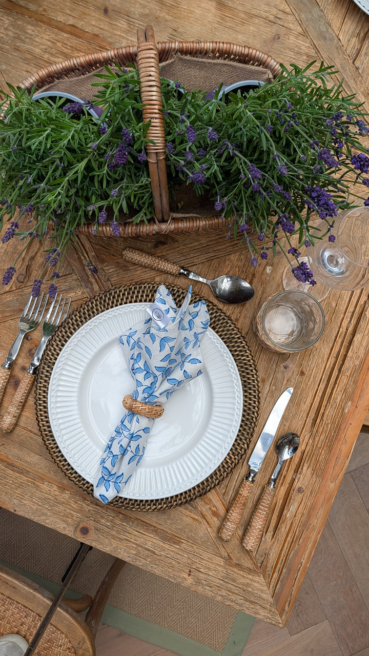 Tally Blue/ White Napkin, Set of 4