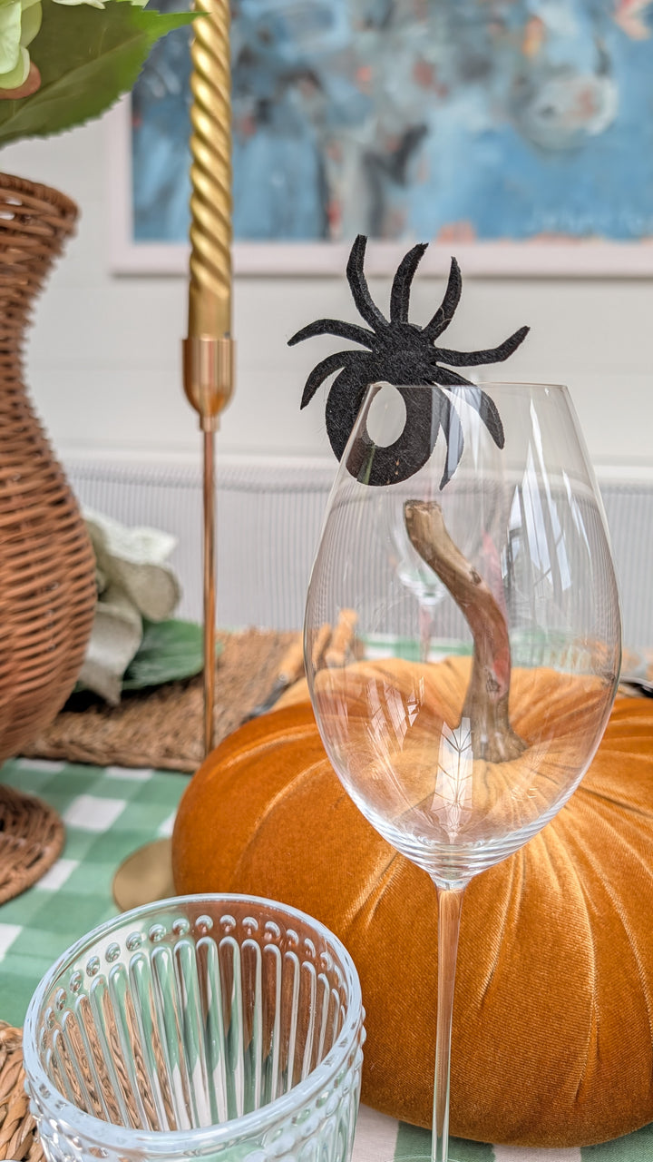 Spooky Glass Markers, Set of 4-Seasonal Decorations-LNH Edit