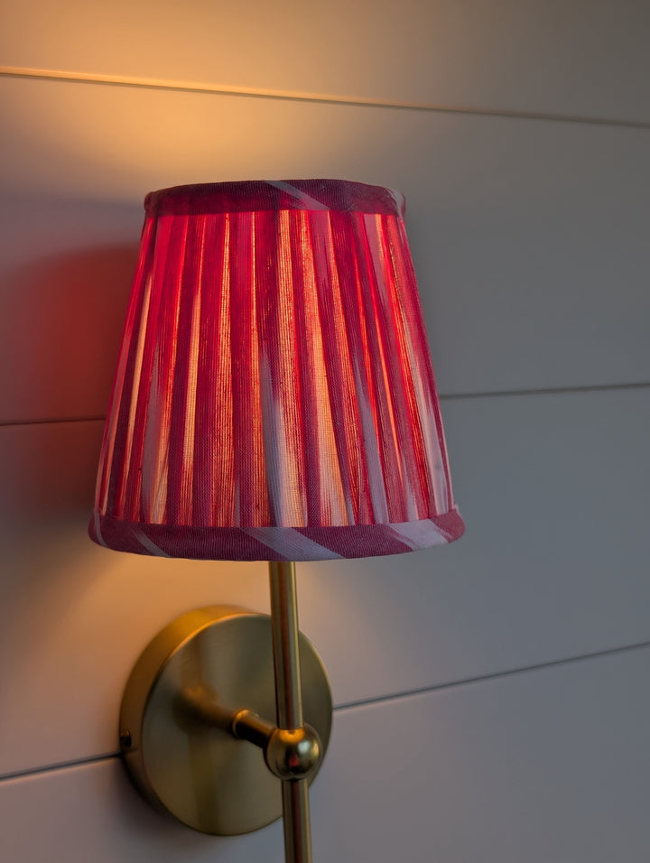 Pink Ikat Pleated Lampshade-Lampshades-LNH Edit
