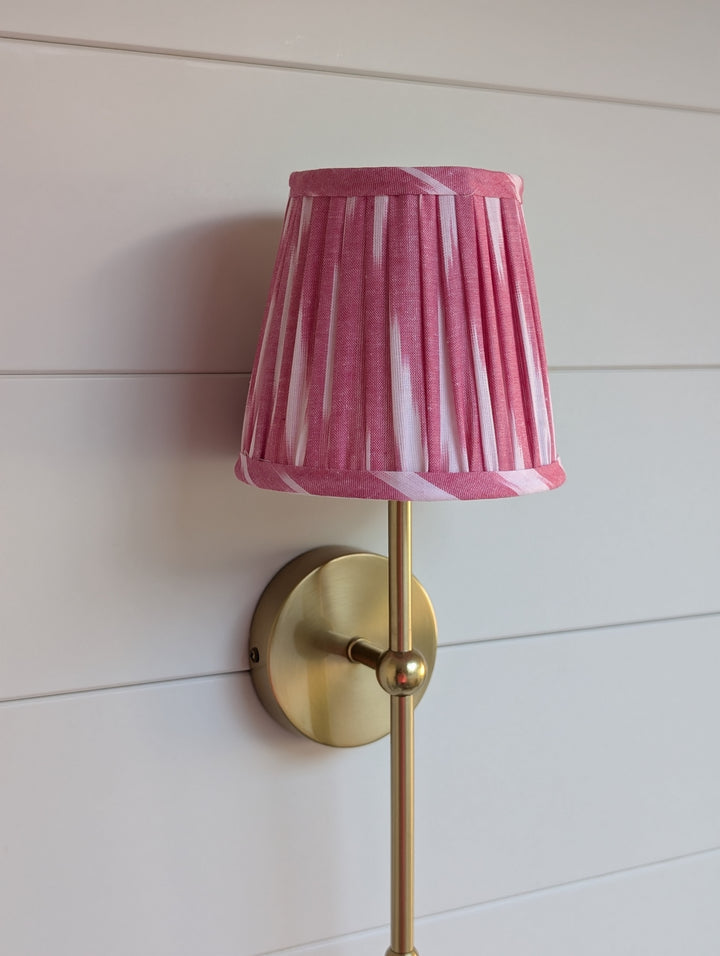 Pink Ikat Pleated Lampshade-Lampshades-LNH Edit